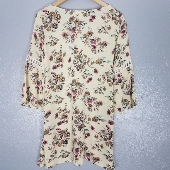 Kori America Ivory Floral Print Tunic Size Small - Picture 2 of 8